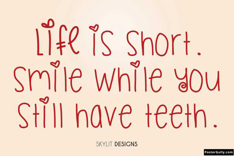 Brand New Designs, Smile Life Is Short Artwork