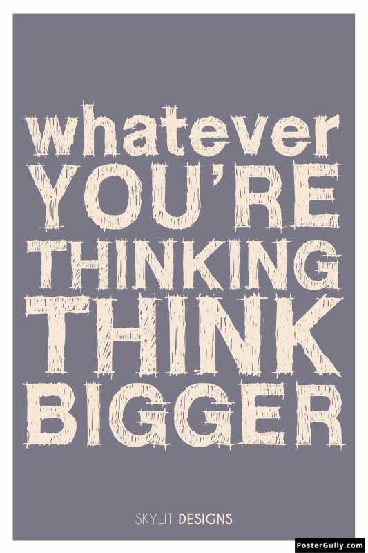 Brand New Designs, Think Bigger Artwork