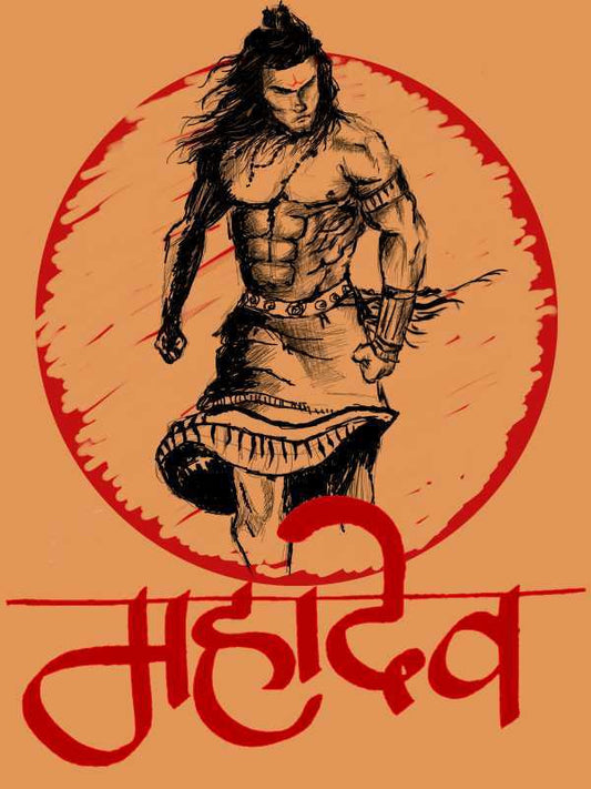 Brand New Designs, Angry Mahadev Artwork |  Artist:  Vinayak Chincholkar, - PosterGully