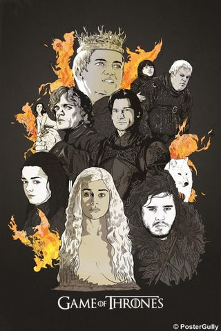 Wall Art, Game Of Thrones Characters | RJ Artworks, - PosterGully