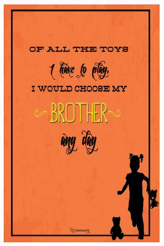 Brand New Designs, All The Toys I Would Choose My Brother Artwork