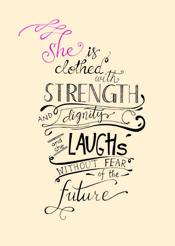 Brand New Designs, She Is Clothed With Strength