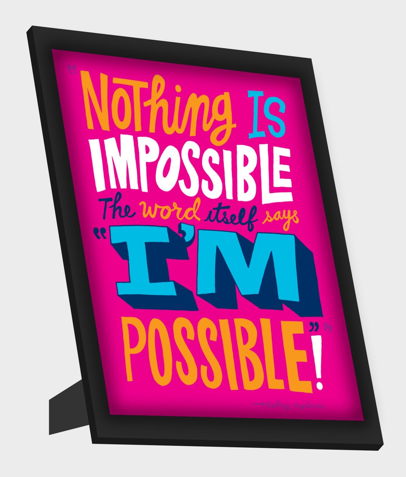 Framed Art, Audrey Hepburn Quote Framed Art, - PosterGully