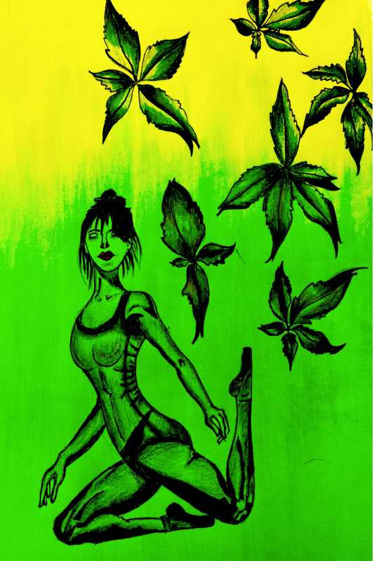 Wall Art, Yoga Girl Artwork