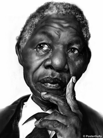 Wall Art, Mandela Caricature, - PosterGully