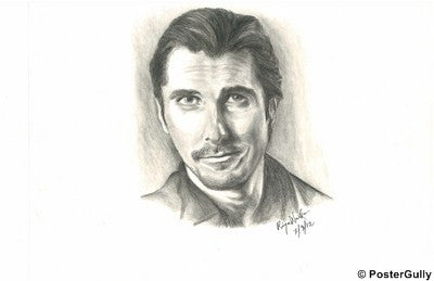 Wall Art, Christian Bale | Riya Naskar Artwork, - PosterGully