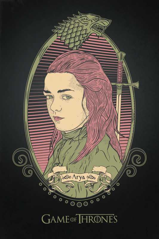 Brand New Designs, Arya Game Of Thrones Artwork