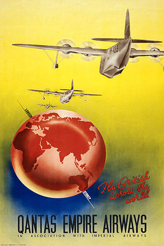 Wall Art, Qantas Empire Airways, - PosterGully