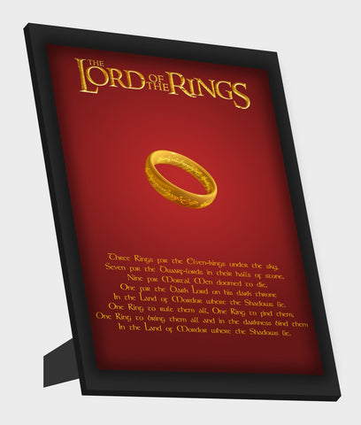 Framed Art, The Lord Of The Rings Quotation Framed Art, - PosterGully