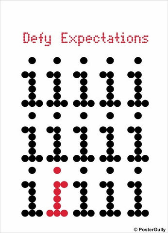 Wall Art, Defy Expectations, - PosterGully