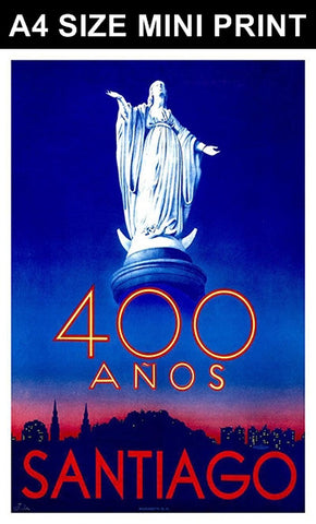 Mini Prints, 400 Anos Santiago | Mini Print, - PosterGully