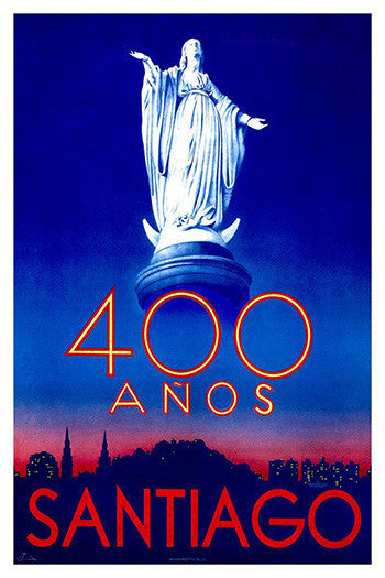Wall Art, 400 Anos Santiago, - PosterGully