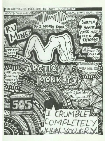 Brand New Designs, Arctic Monkeys Doodle Artwork