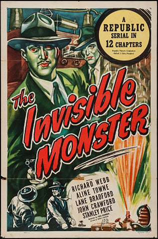 Brand New Designs, The Invisible Monster | Retro Movie Poster, - PosterGully - 1