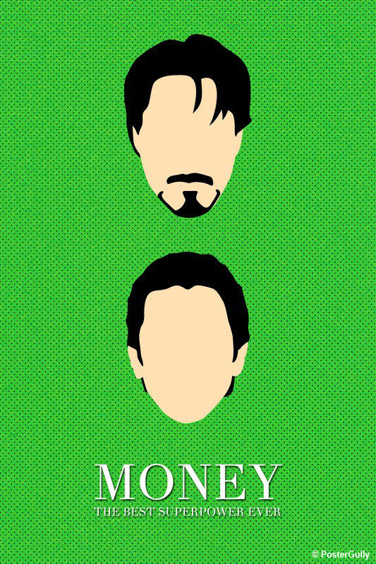 Wall Art, Iron Man Batman Money, - PosterGully - 1