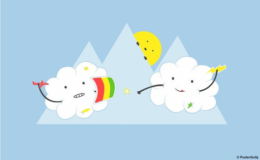 Wall Art, Cloud Fight | Adil, - PosterGully