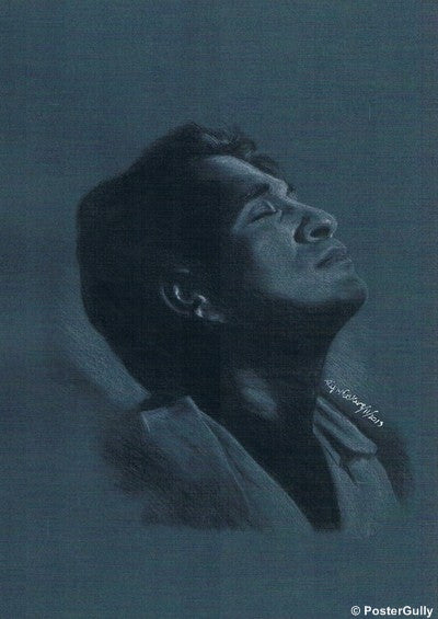 Wall Art, Sachin Tendulkar Charcoal Art, - PosterGully