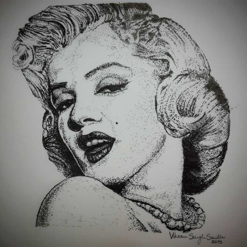 Square Art Prints, marilyn monroe 1 Artwork