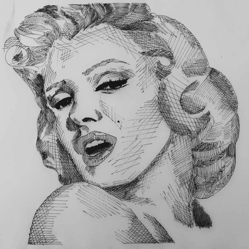 Square Art Prints, marilyn monroe 2 Artwork