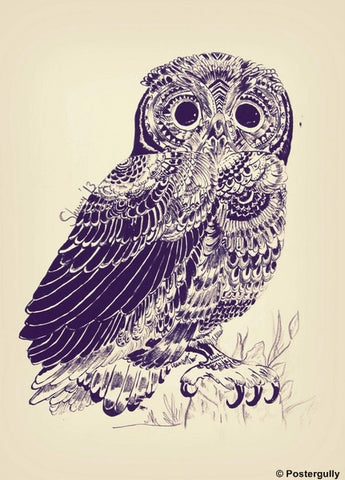 Wall Art, The Owl Sketch by Sherry, - PosterGully