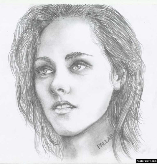 Square Art Prints, Kristen Stewart | Sketch Artwork