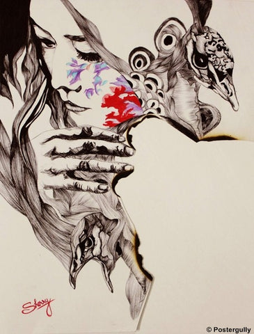 Wall Art, Heartbroken Girl, - PosterGully