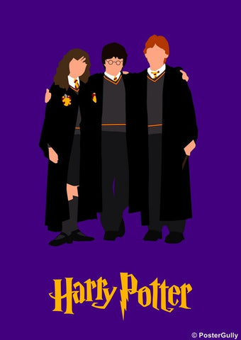 PosterGully Specials, Harry Potter Trio Minimal, - PosterGully
