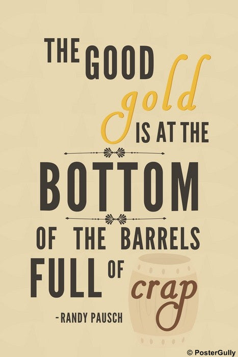 Wall Art, Randy Pausch Quote, - PosterGully