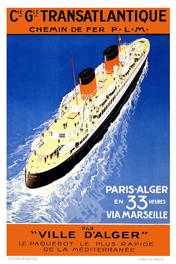 Wall Art, C G TRANSATLANIQUE Chemin, - PosterGully