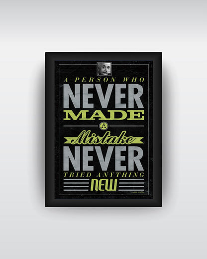 Framed Art, Einstein Quote Framed Art Print, - PosterGully - 1