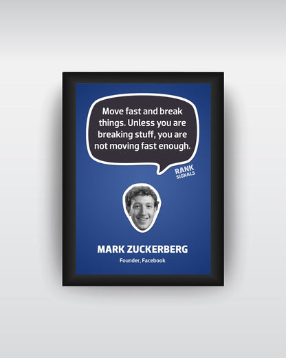 Framed Art, Mark Zuckerberg Framed Art Print, - PosterGully - 2