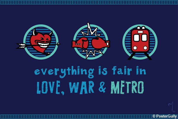 Wall Art, Love War & Metro Artwork