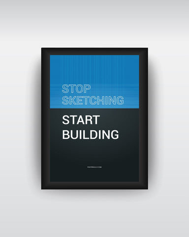 Framed Art, Start Building Framed Art Print, - PosterGully - 1