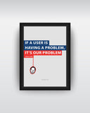 Framed Art, User Problem Framed Art Print, - PosterGully - 2