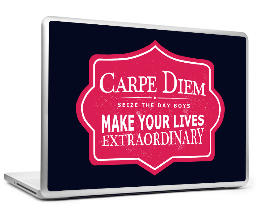 Laptop Skins, Carpe Diem Seize The Day Laptop Skin, - PosterGully