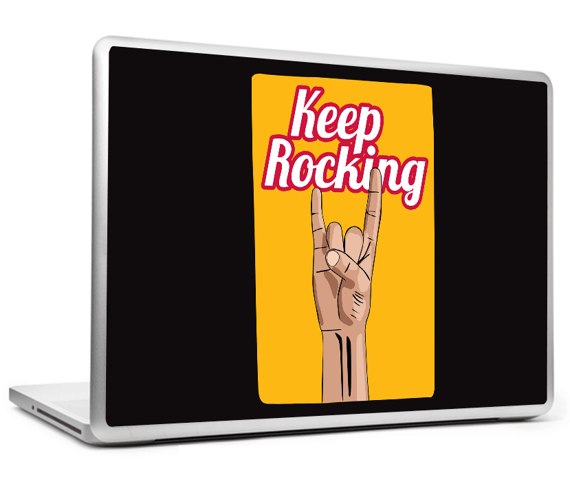Laptop Skins, Keep Rocking Laptop Skin, - PosterGully