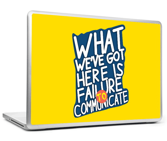 Laptop Skins, Failure To Communicate Laptop Skin, - PosterGully