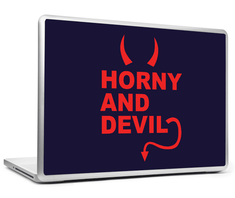 Laptop Skins, Horny And Devil Humour Laptop Skin, - PosterGully