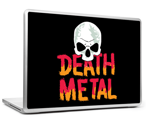 Laptop Skins, Death Metal Skull Laptop Skin, - PosterGully
