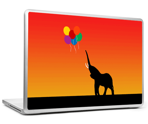 Laptop Skins, Elephant And Balloons Laptop Skin, - PosterGully