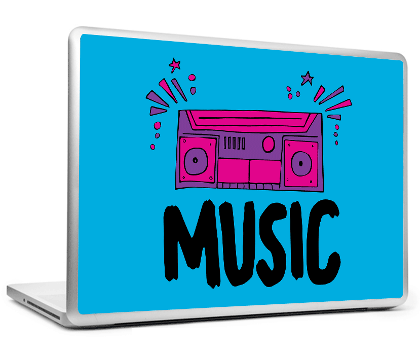 Laptop Skins, Music Boombox Laptop Skin, - PosterGully