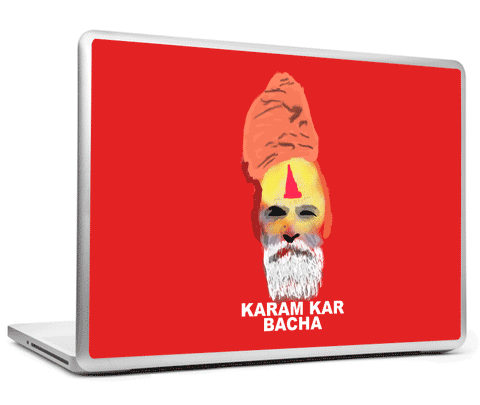 Laptop Skins, Karam Kar Baccha Laptop Skin, - PosterGully