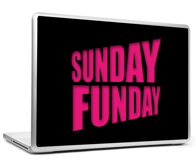 Laptop Skins, Sunday Funday Laptop Skin, - PosterGully