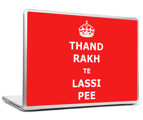 Laptop Skins, Thand Rakh Te Lassi Pee Laptop Skin, - PosterGully