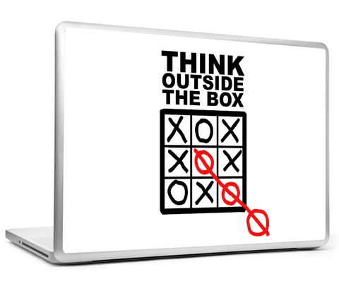 Laptop Skins, Think Outside The Box Motovation Laptop Skin, - PosterGully