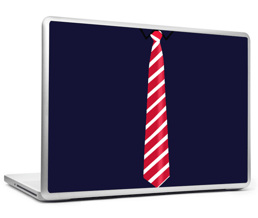 Laptop Skins, Minimal RedTie Laptop Skin, - PosterGully