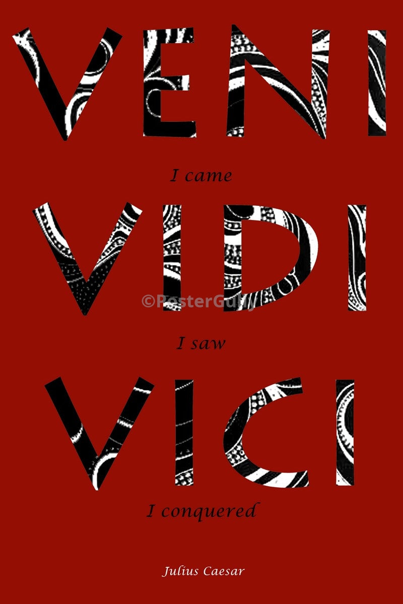 PosterGully Specials, Veni Vidi Vici | Julius Ceaser, - PosterGully