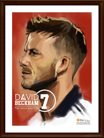 Wall Art, David Beckham | Name Says It All, - PosterGully