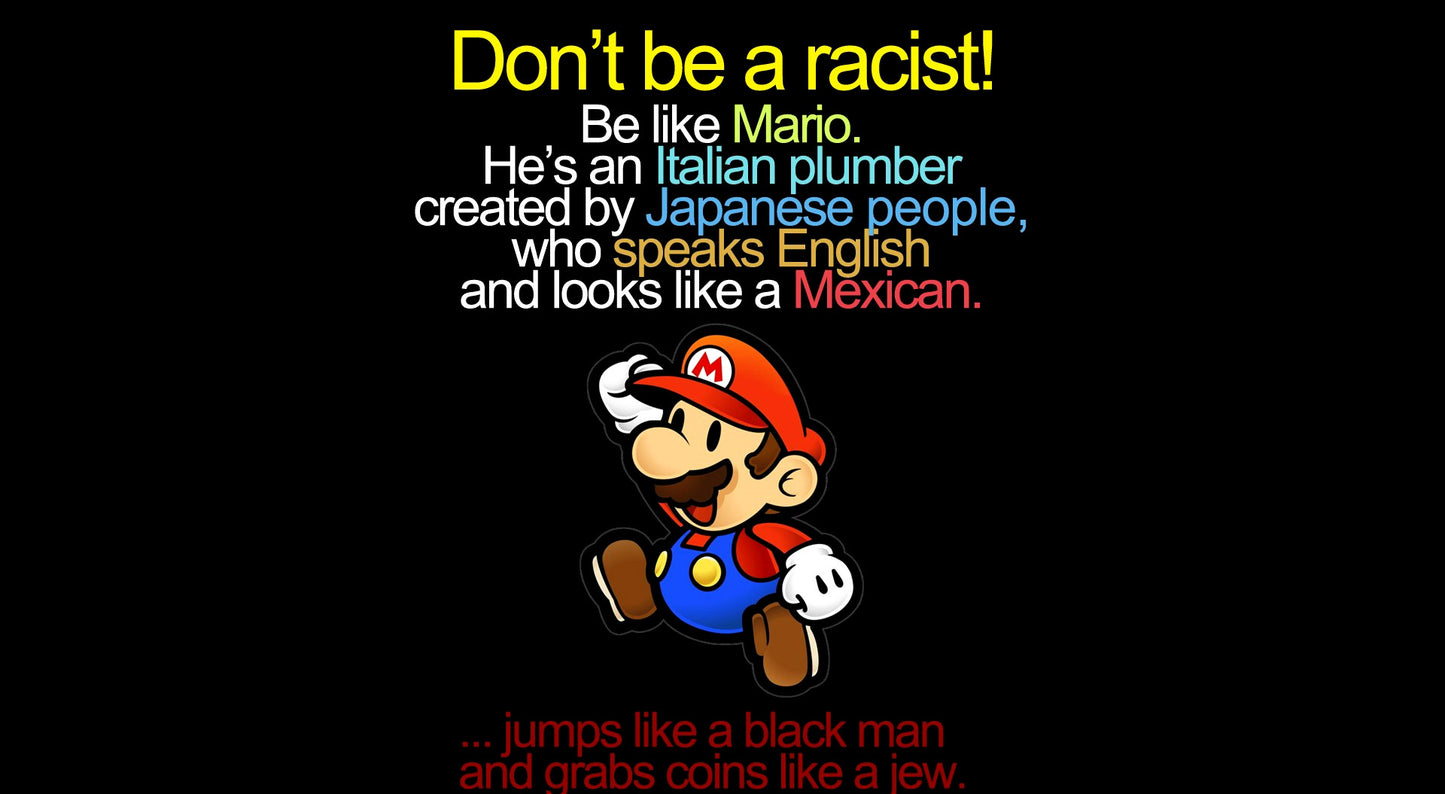 Wall Art, Mario | Don't Be Racist, - PosterGully