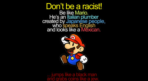 Wall Art, Mario | Don't Be Racist, - PosterGully